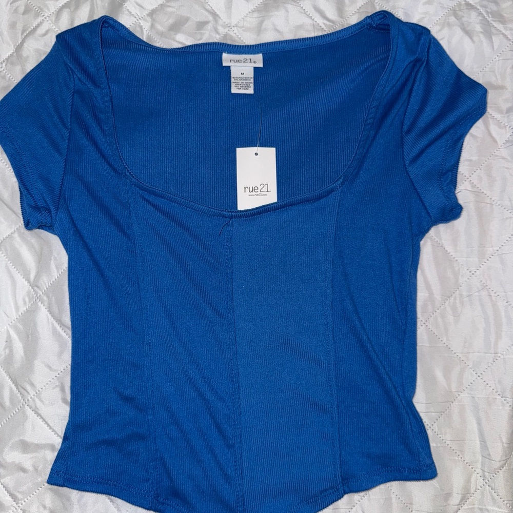 Rue21 Women's Deep Blue Short Sleeve Tee